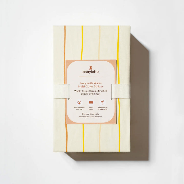 Crib Sheet in GOTS Certified Organic Brushed Cotton