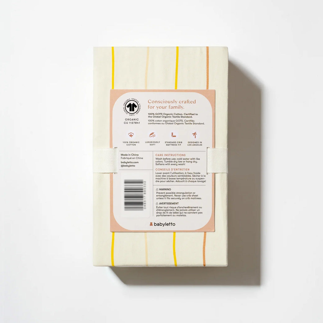 Crib Sheet in GOTS Certified Organic Brushed Cotton