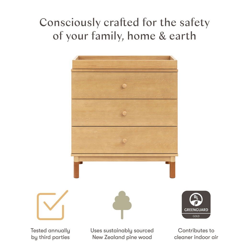 Gelato 3-Drawer Changer Dresser with Removable Changing Tray