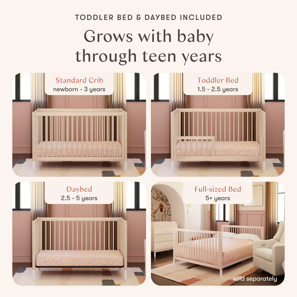 Gelato 4-in-1 Convertible Crib with Toddler Bed Conversion Kit