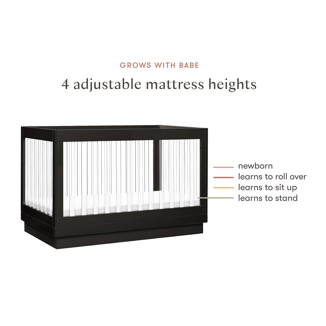 Harlow 3-in-1 Convertible Crib with Toddler Bed Conversion Kit