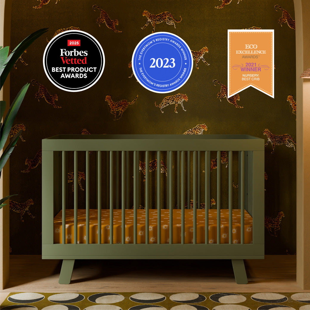 Hudson 3-in-1 Convertible Crib + Toddler Rail