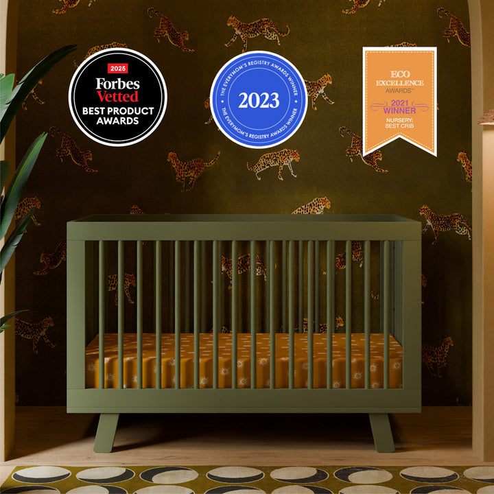 Hudson 3-in-1 Convertible Crib + Toddler Rail