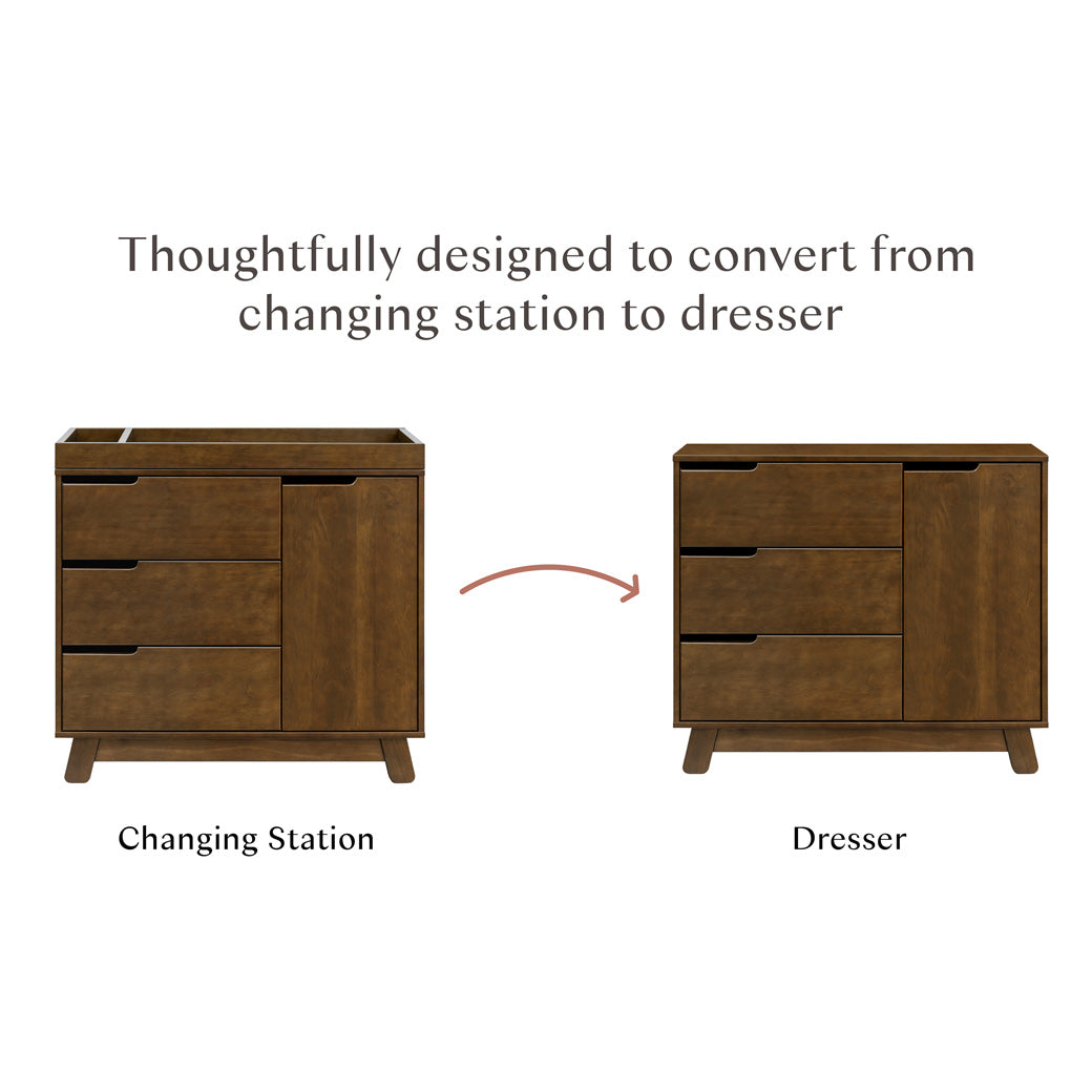 Hudson 3-Drawer Changer Dresser with Removable Changing Tray