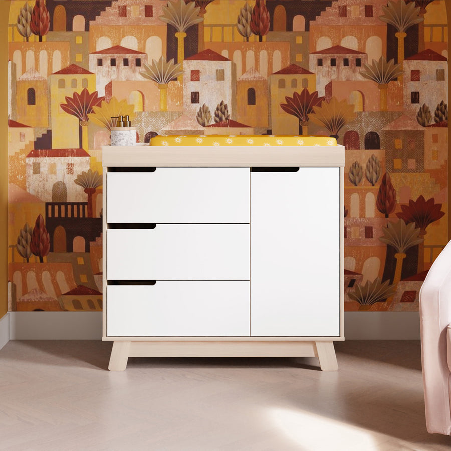 Babyletto Hudson 3-Drawer Changer Dresser with Removable Changing Tray |  Modern Nursery