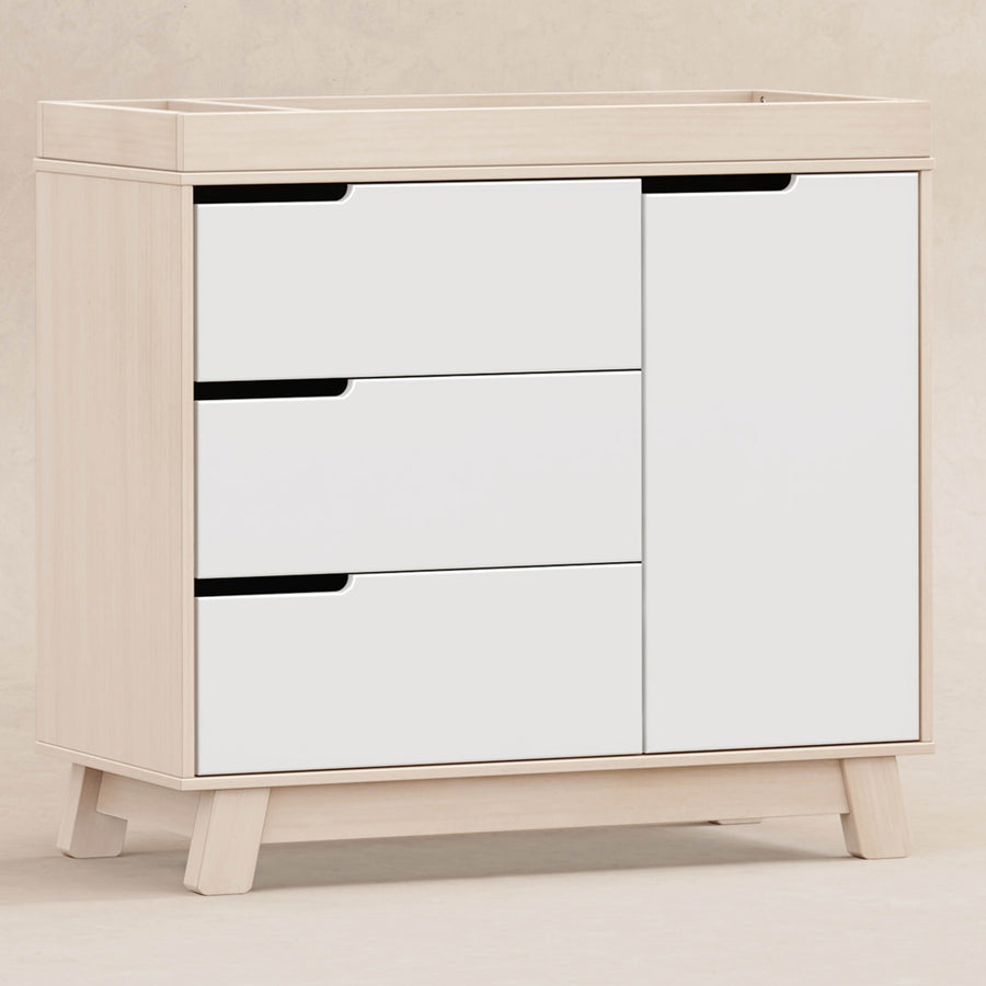 white nursery dresser with changing table Baby 2 Drawers, Dresser with Open Storage Space, Diaper Changing Station for Bedroom, Kids Room, Baby Room, and to fit your changing essentials Homsee 47.2 inch Wide White