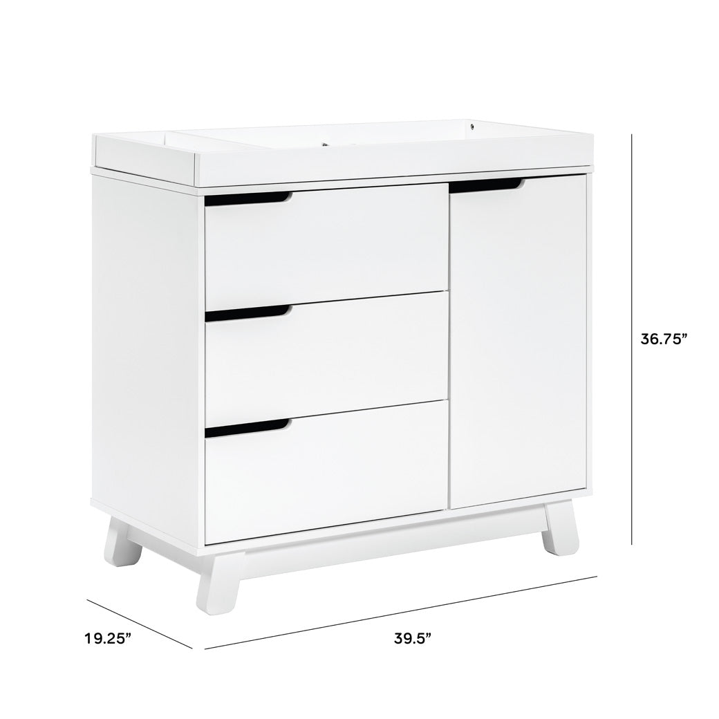 Hudson 3-Drawer Changer Dresser with Removable Changing Tray