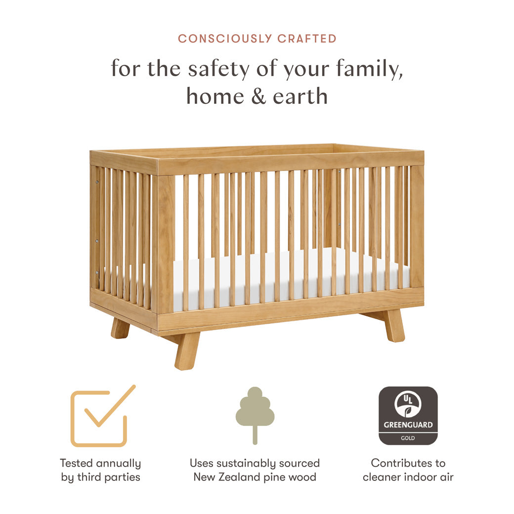 Certifications of Babyletto Hudson 3-in-1 Convertible Crib And Toddler Rail in -- Color_Honey