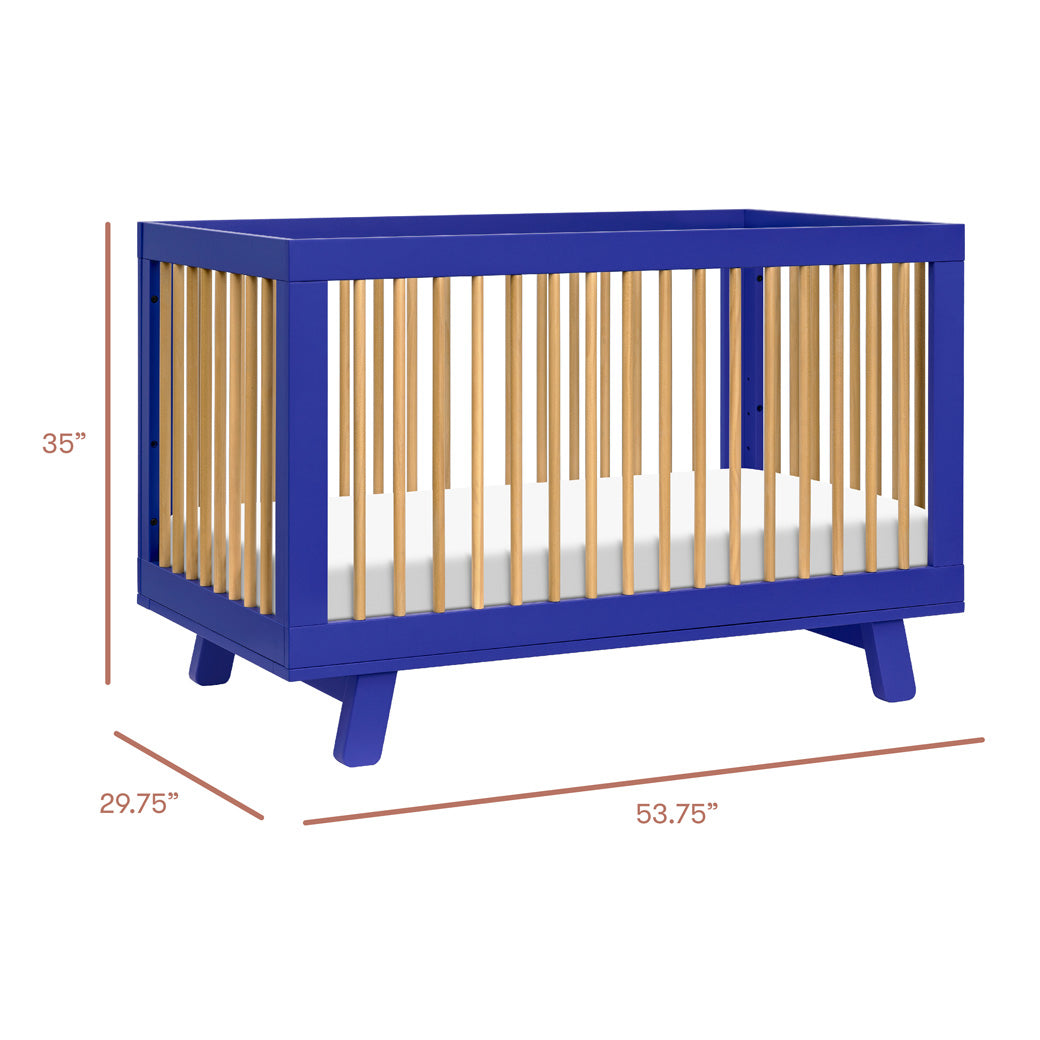 Hudson 3-in-1 Convertible Crib + Toddler Rail
