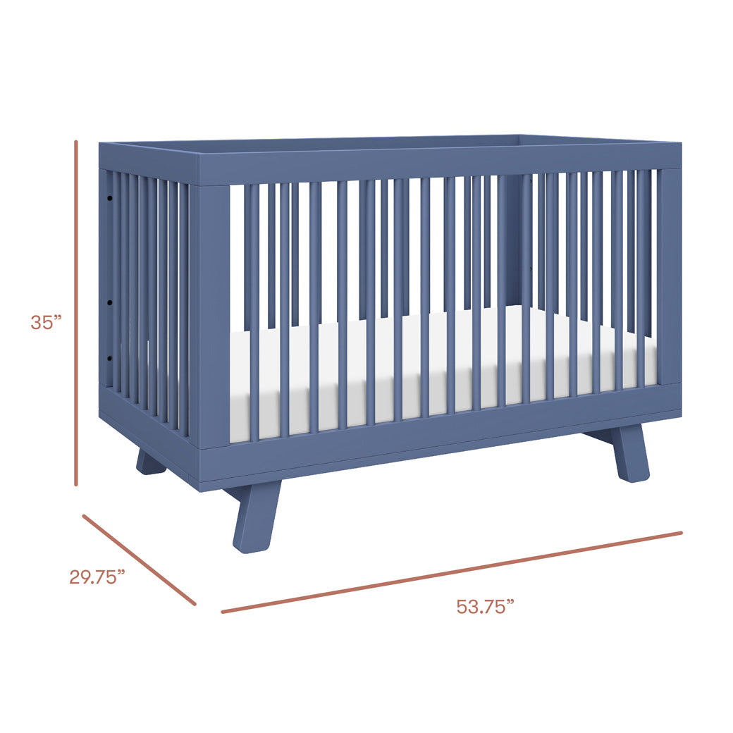 Hudson 3-in-1 Convertible Crib + Toddler Rail