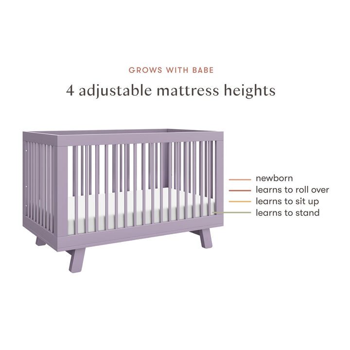 Hudson 3-in-1 Convertible Crib + Toddler Rail