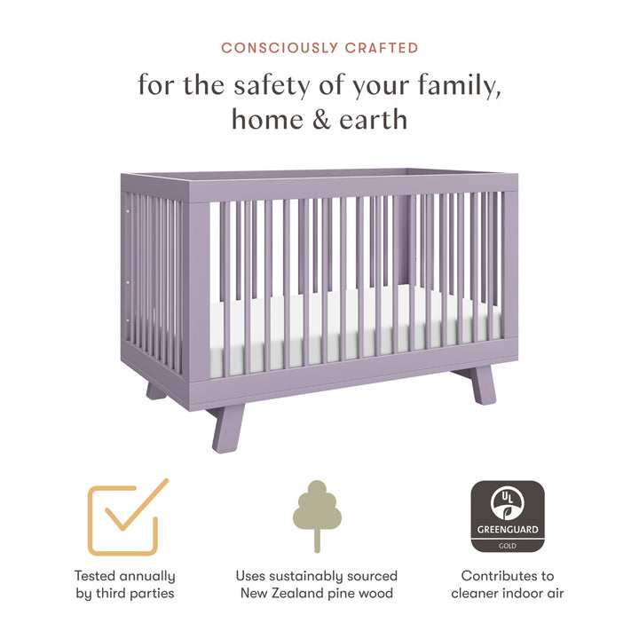 Hudson 3-in-1 Convertible Crib + Toddler Rail