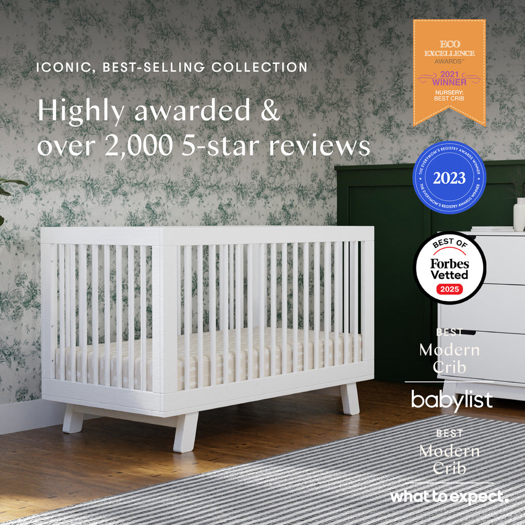 Hudson 3-in-1 Convertible Crib + Toddler Rail