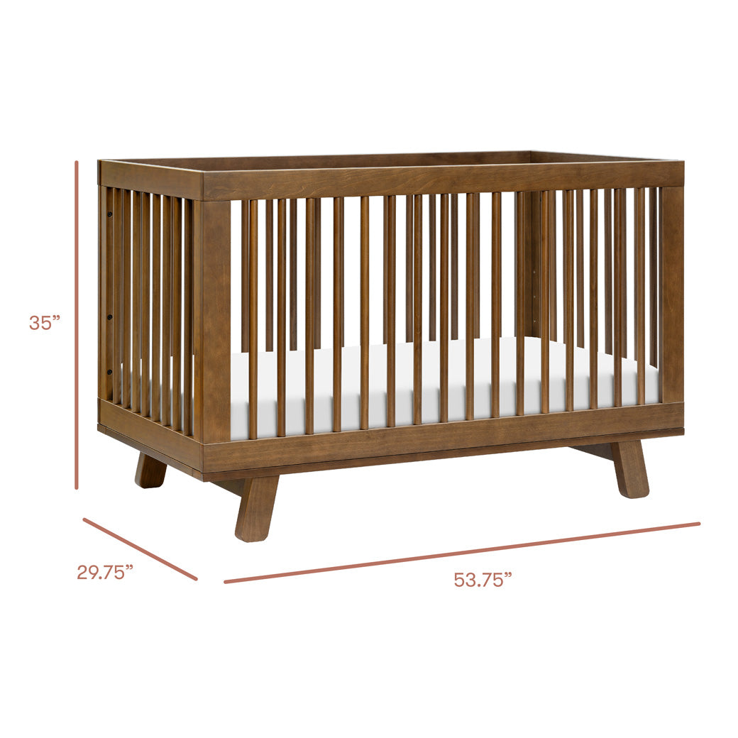 Hudson 3-in-1 Convertible Crib + Toddler Rail