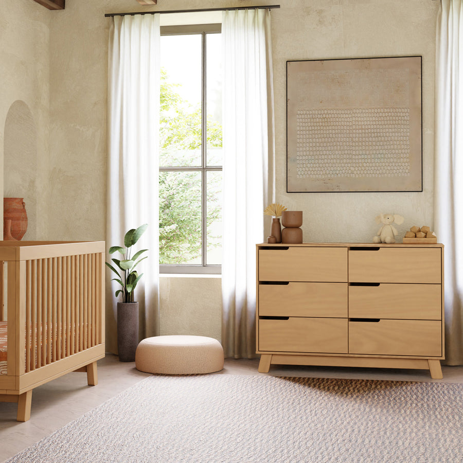 Hudson 6 Drawer Double Dresser Babyletto Honey
