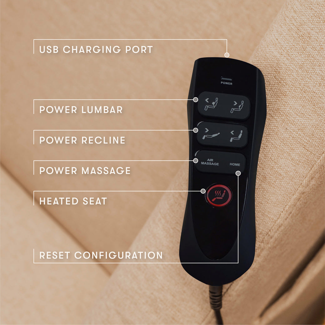 Kiwi Deluxe Power Recliner and Swivel Glider with Heat and Massage