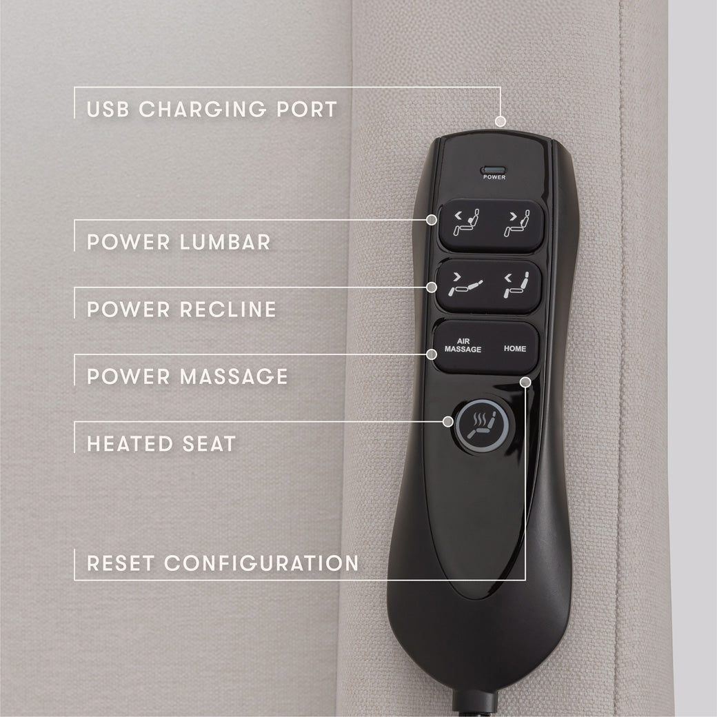 Kiwi Deluxe Power Recliner and Swivel Glider with Heat and Massage