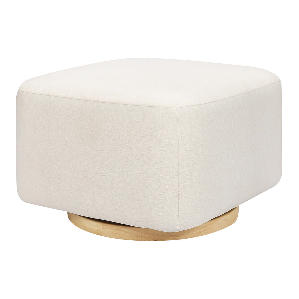 Babyletto Kiwi Gliding Ottoman Ivory Boucle with Gold Base