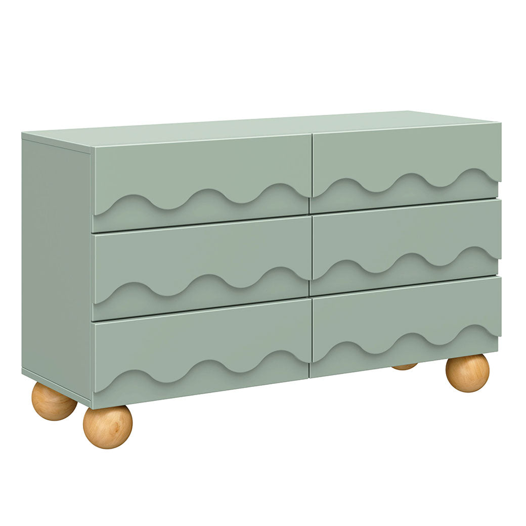 Lido Wave 6-Drawer Wide Assembled Dresser 56"
