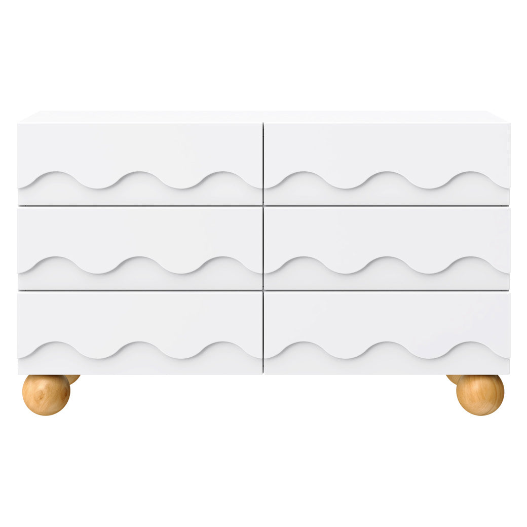 Lido Wave 6-Drawer Wide Assembled Dresser 56"
