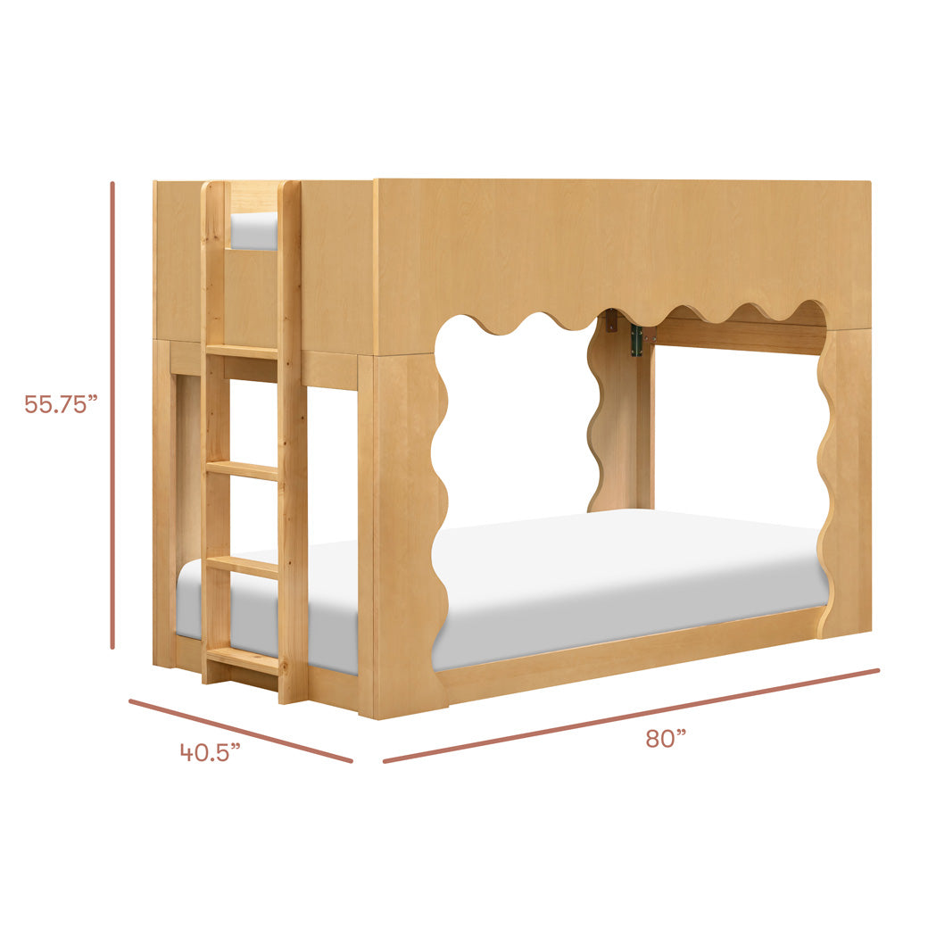 Lido Wave Convertible Low-Profile Bunk Bed