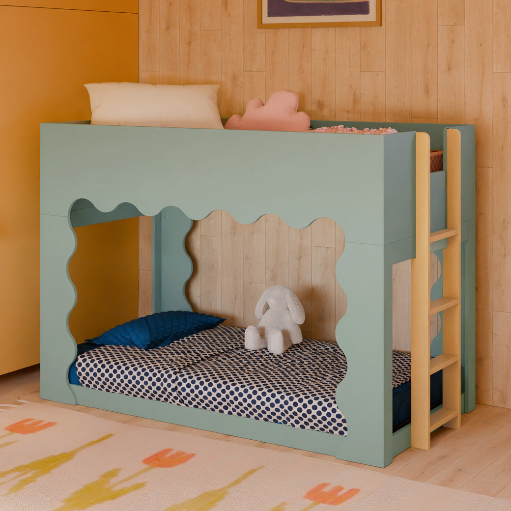 Lido Wave Convertible Low-Profile Bunk Bed