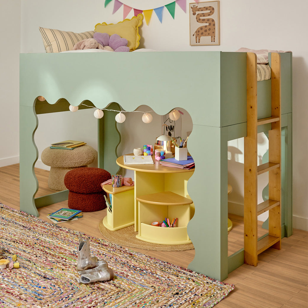 Lido Wave Convertible Low-Profile Bunk Bed