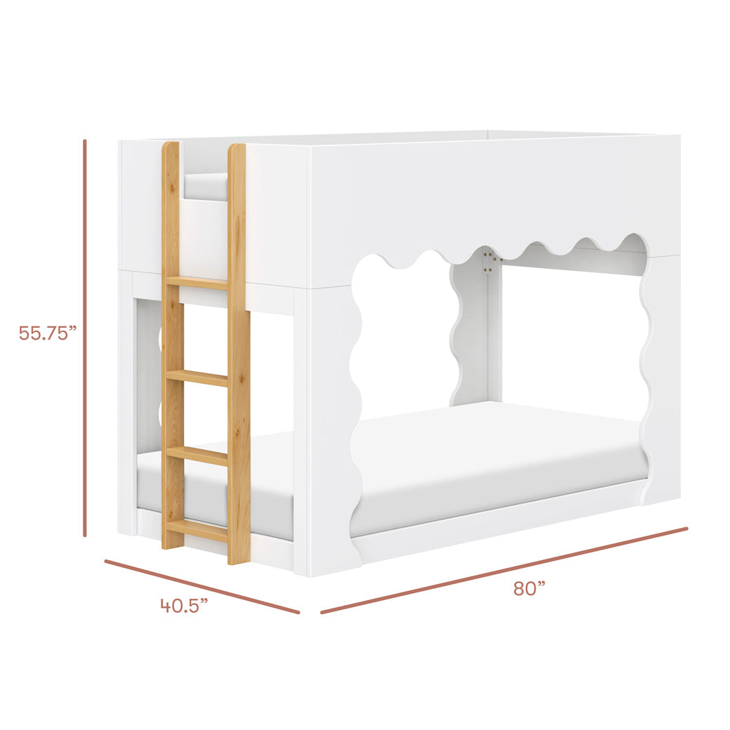 Lido Wave Convertible Low-Profile Bunk Bed