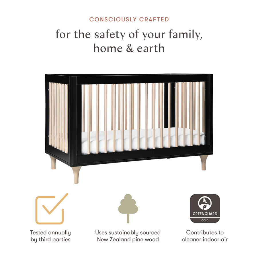 Babyletto Lolly 3-in-1 Convertible Crib + Toddler Bed Conversion 
