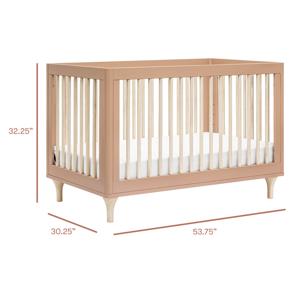 Dimensions of Babyletto Lolly 3-in-1 Crib in -- Color_Canyon