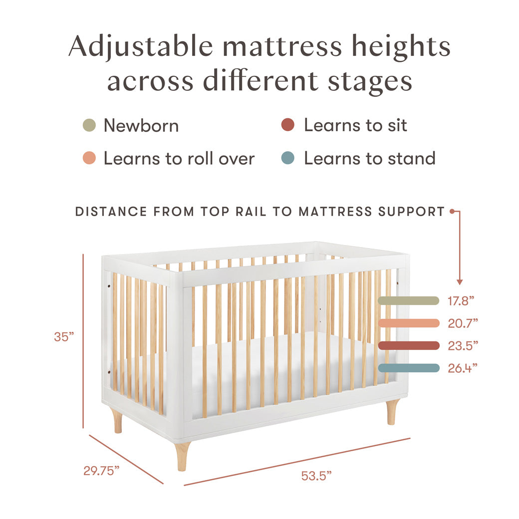 Lolly 3-in-1 Convertible Crib + Toddler Bed Conversion Kit
