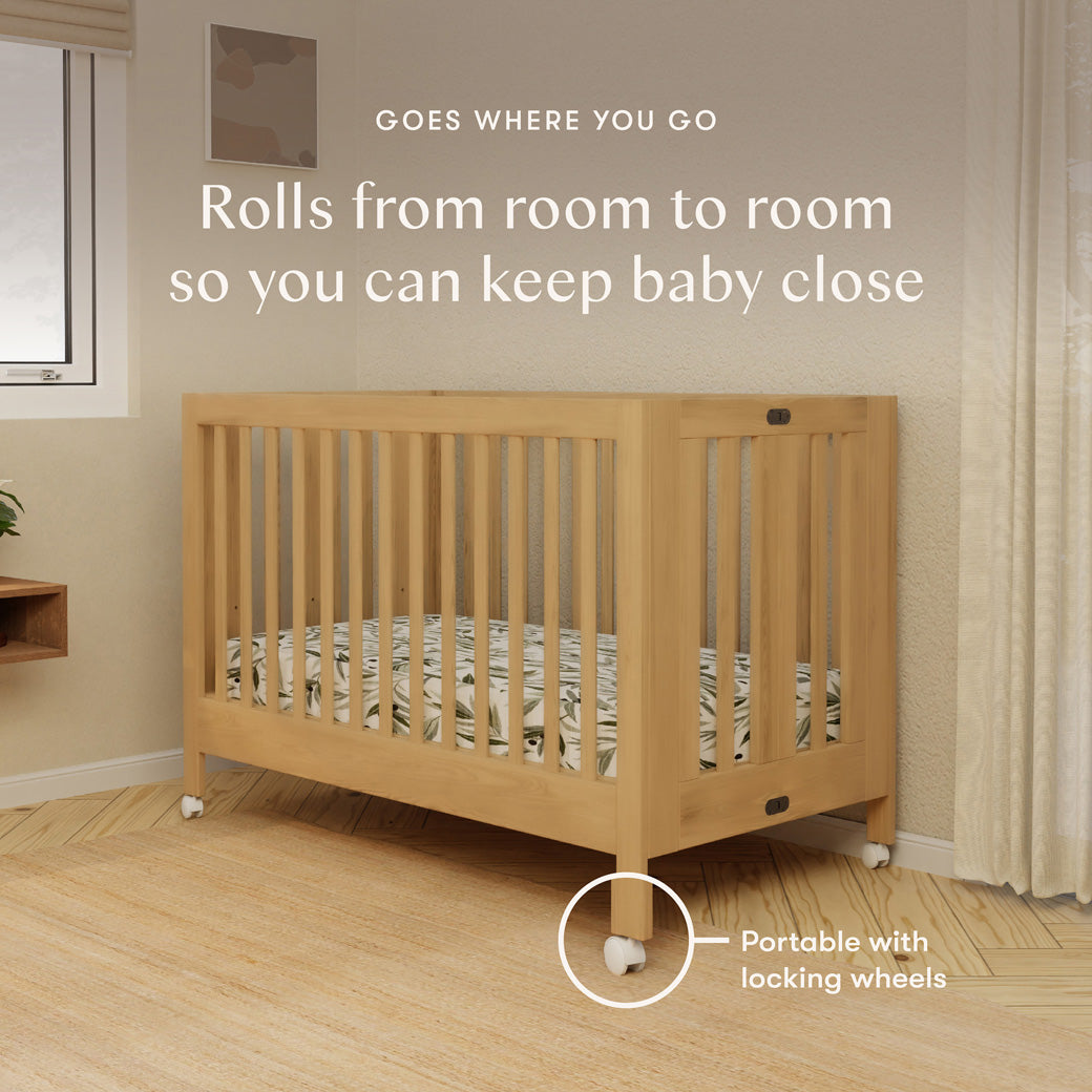 Maki Portable Folding Crib + Conversion Kit