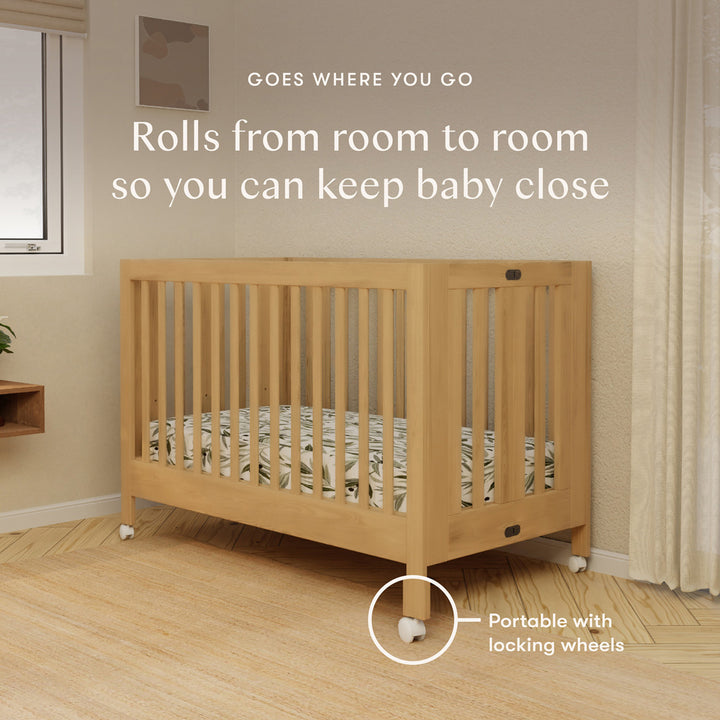 Maki Portable Folding Crib + Conversion Kit