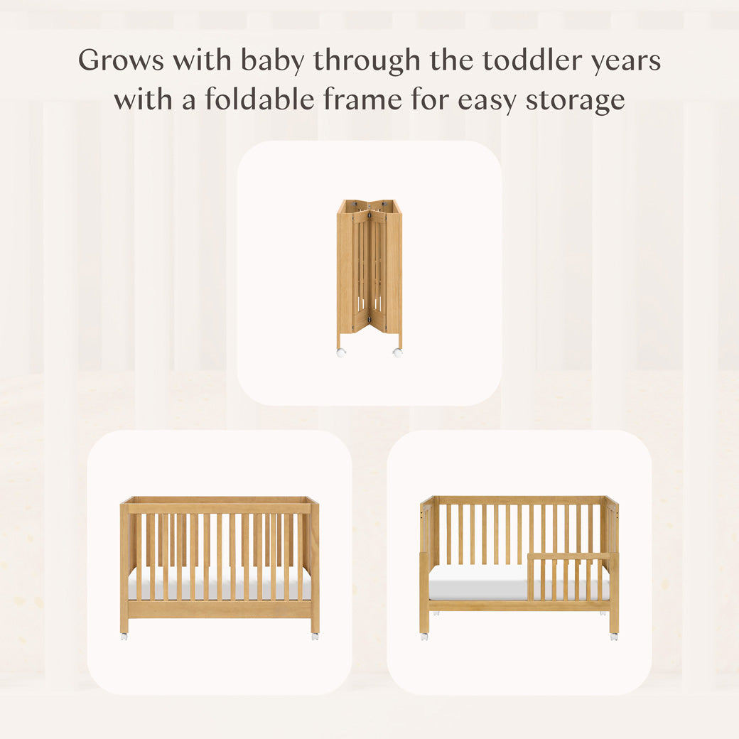 Maki Portable Folding Crib + Conversion Kit