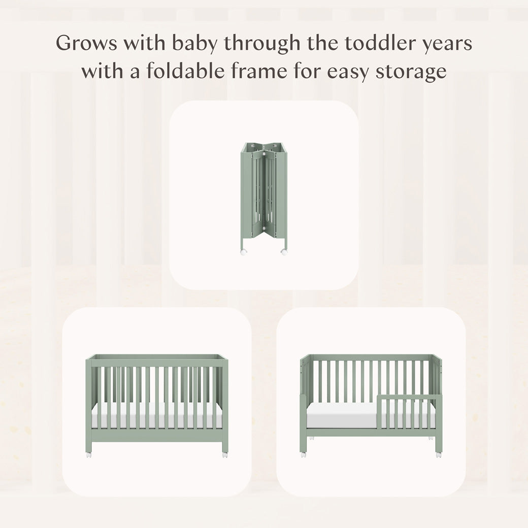 Maki Portable Folding Crib + Conversion Kit