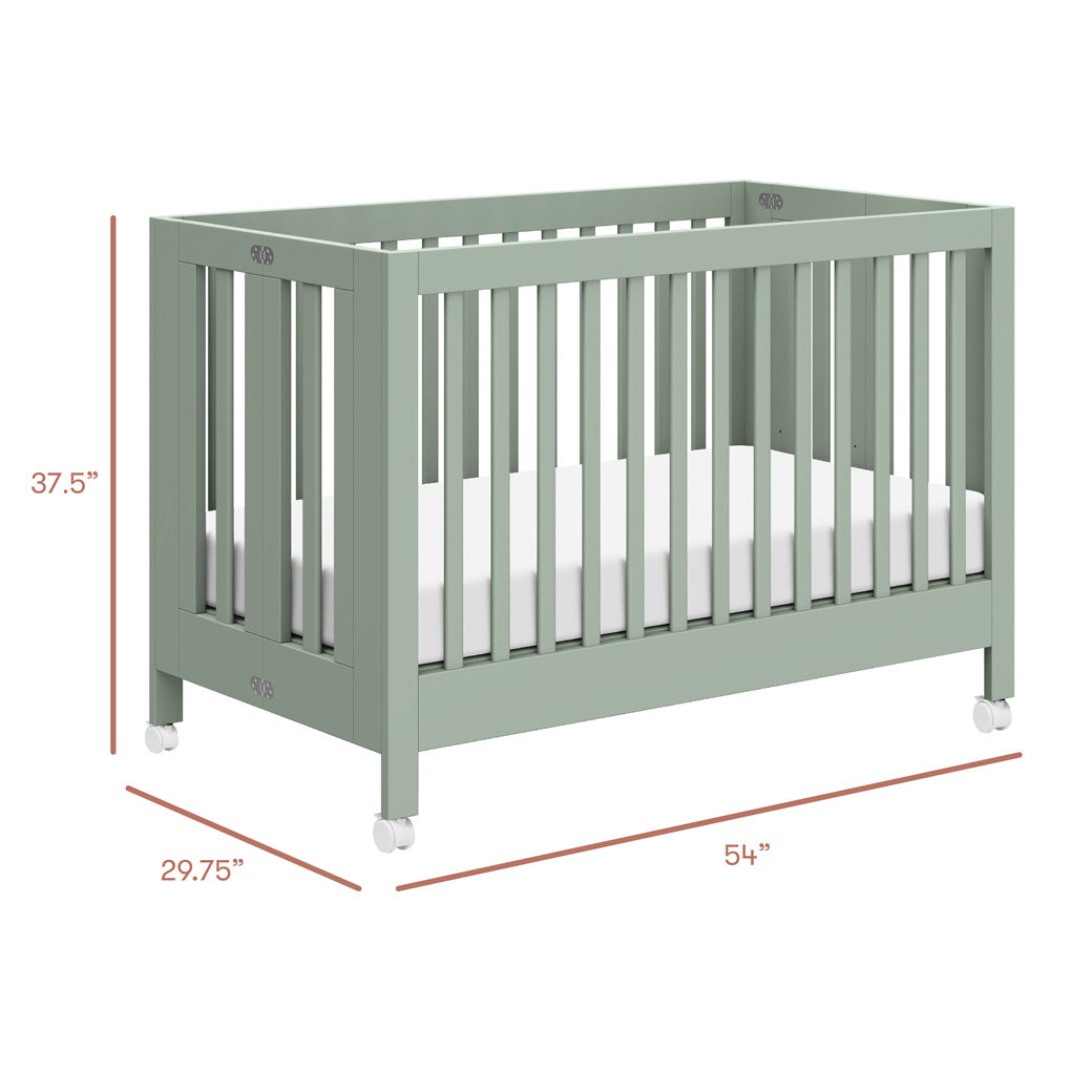 Maki Portable Folding Crib + Conversion Kit