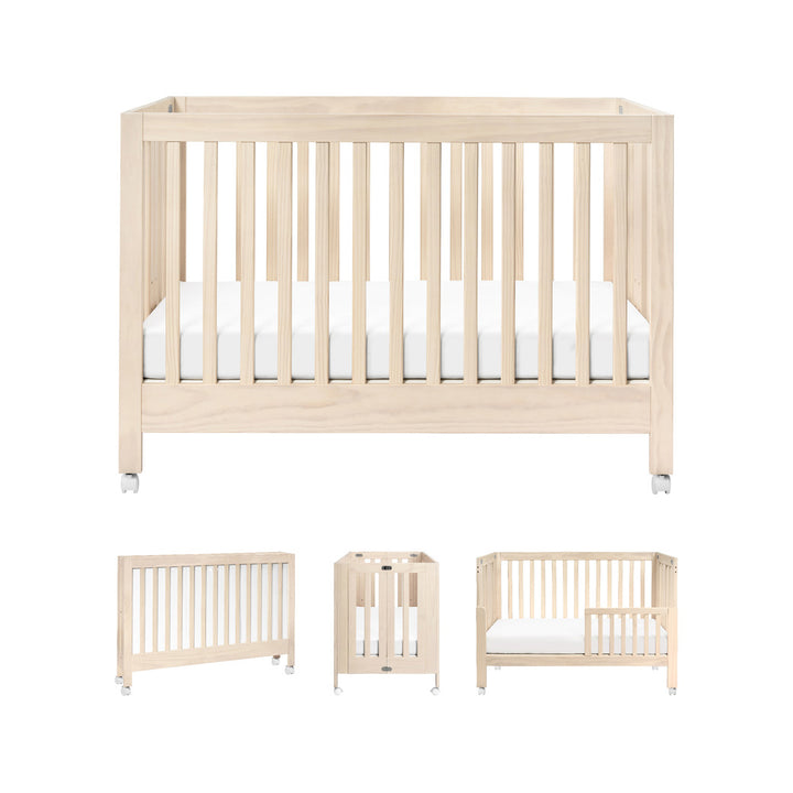 Maki Portable Folding Crib + Conversion Kit