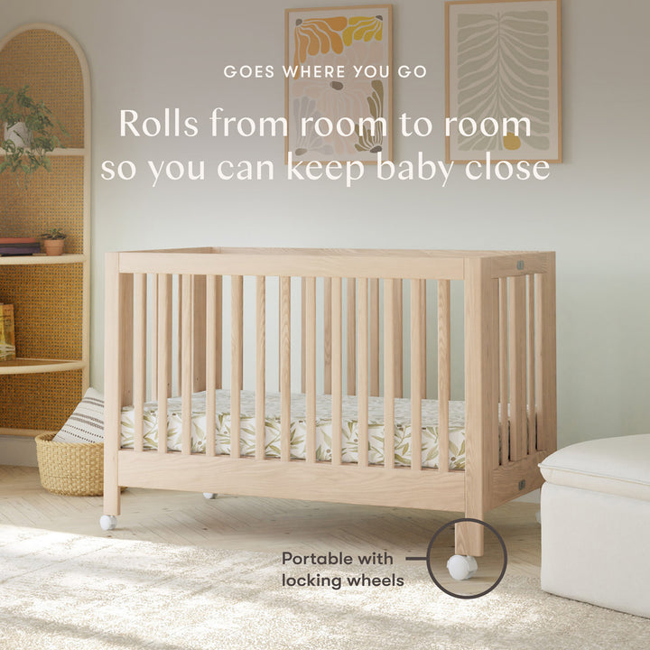 Maki Portable Folding Crib + Conversion Kit