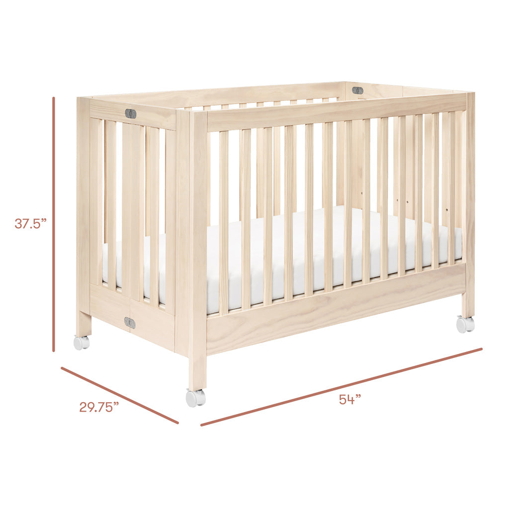 Maki Portable Folding Crib + Conversion Kit