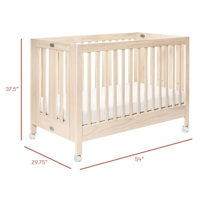 Maki Portable Folding Crib + Conversion Kit