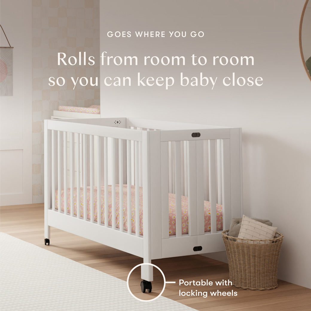 Maki Portable Folding Crib + Conversion Kit