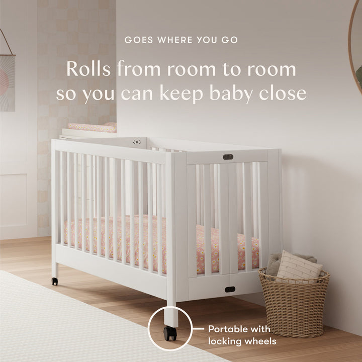 Maki Portable Folding Crib + Conversion Kit
