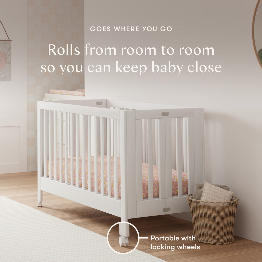 Maki Portable Folding Crib + Conversion Kit