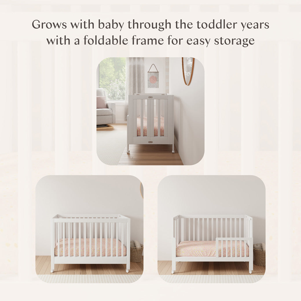 Maki Portable Folding Crib + Conversion Kit