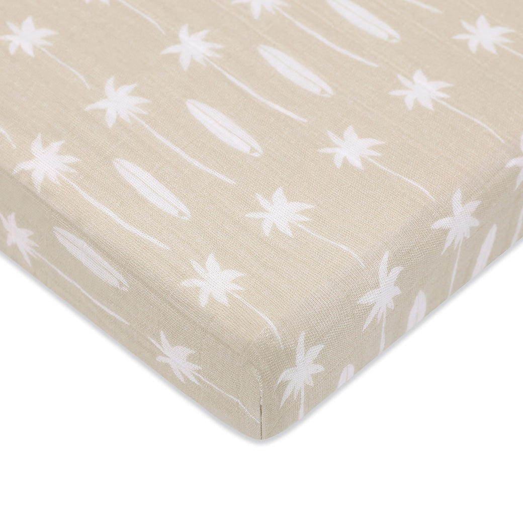 Mini Crib Sheet In GOTS Certified Organic Muslin Cotton