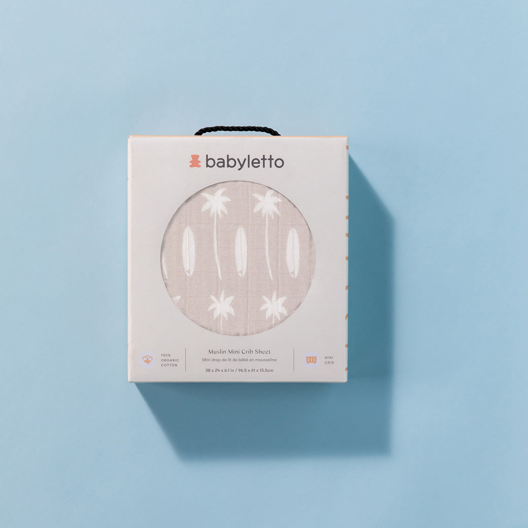 Mini Crib Sheet In GOTS Certified Organic Muslin Cotton