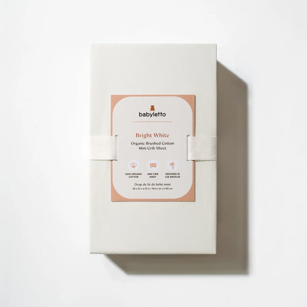 Mini Crib Sheet in GOTS Certified Organic Brushed Cotton