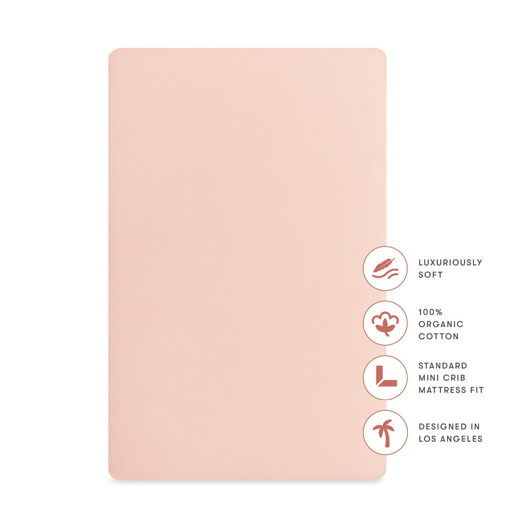 Mini Crib Sheet in GOTS Certified Organic Brushed Cotton