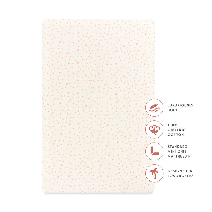 Mini Crib Sheet in GOTS Certified Organic Brushed Cotton