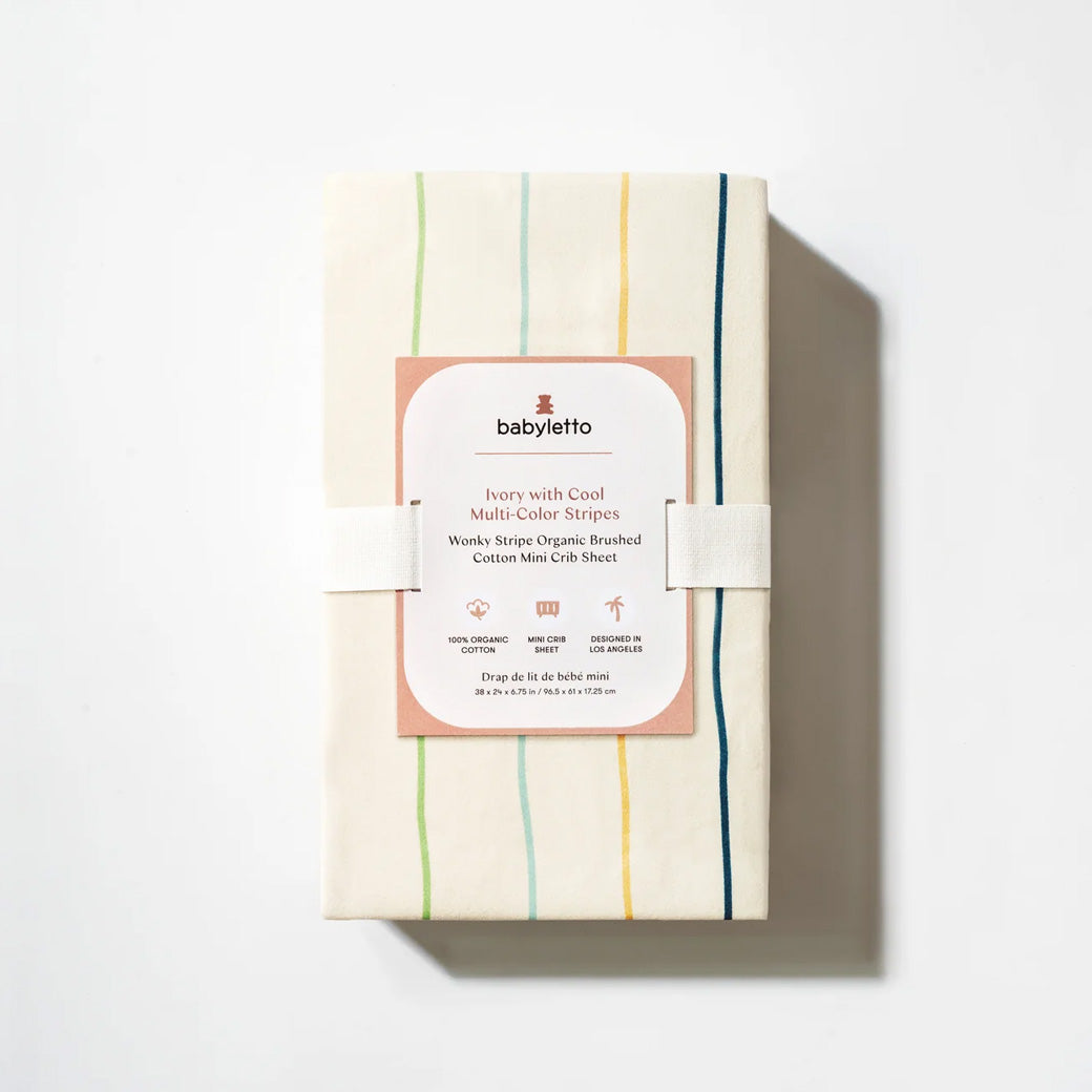 Mini Crib Sheet in GOTS Certified Organic Brushed Cotton